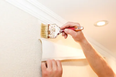 Pose de papier peint à Sainte-Hélène — revêtements muraux et toiles de verre
